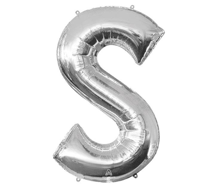 34" Silver Mylar Letter