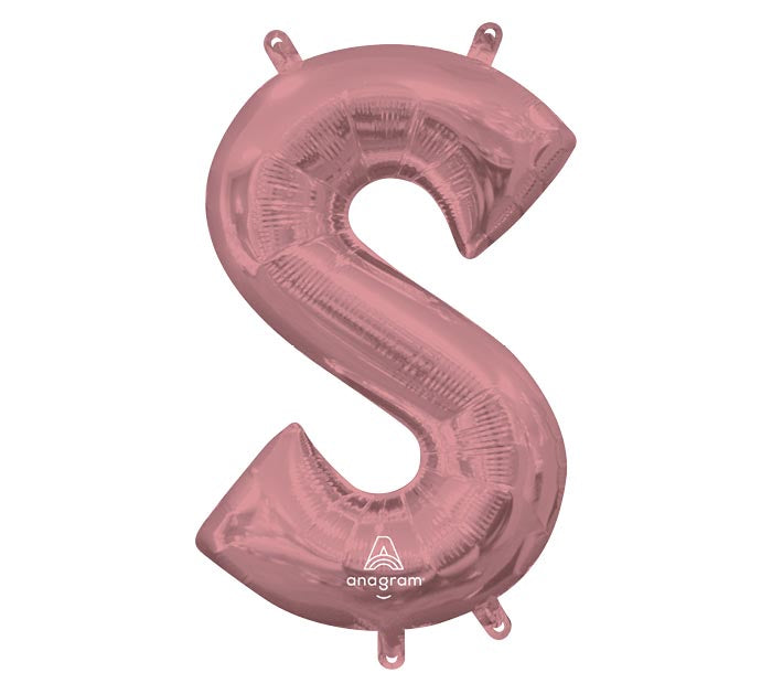 34" Rose Gold Mylar Letters