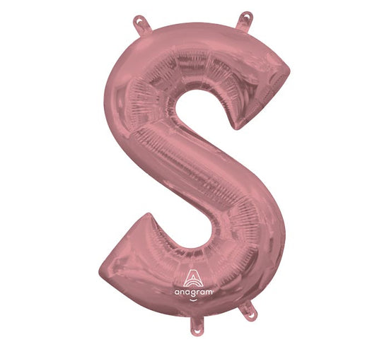 34" Rose Gold Mylar Letters