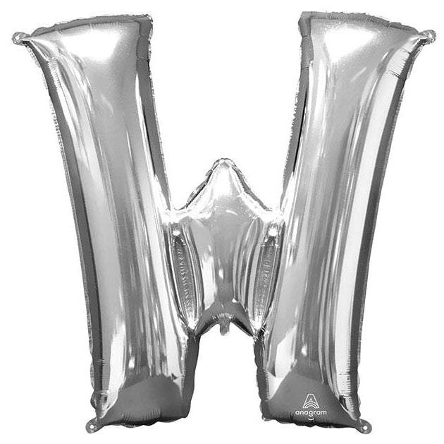 34" Silver Mylar Letters