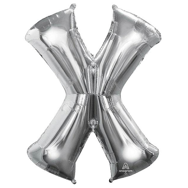 34" Silver Mylar Letters