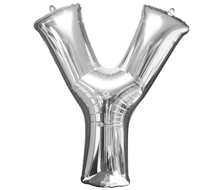 34" Silver Mylar Letter
