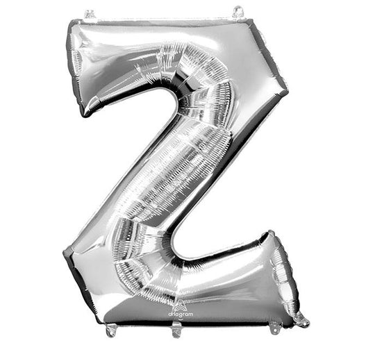 34" Silver Mylar Letter