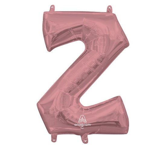 34" Rose Gold Mylar Letters