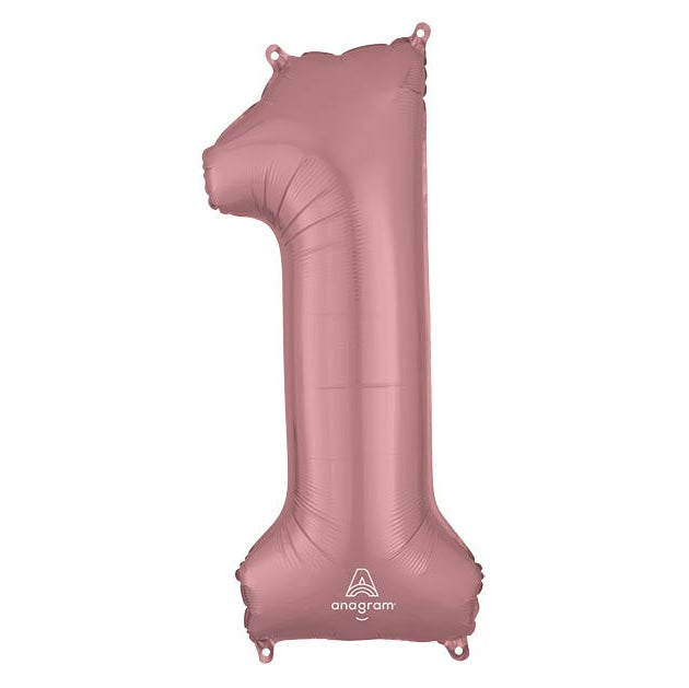 34" Pink Mylar Numbers