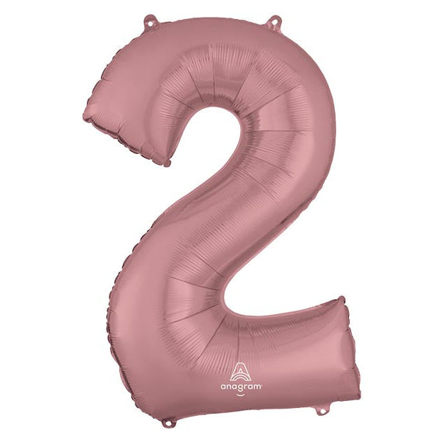 34" Pink Mylar Numbers