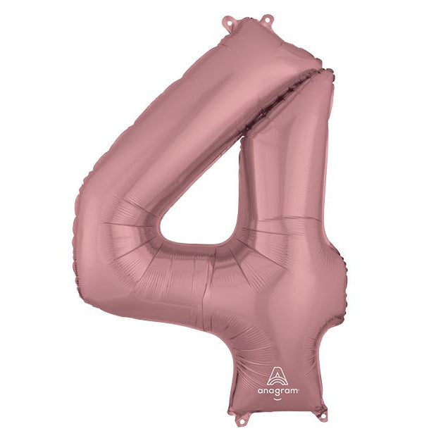 34" Pink Mylar Numbers
