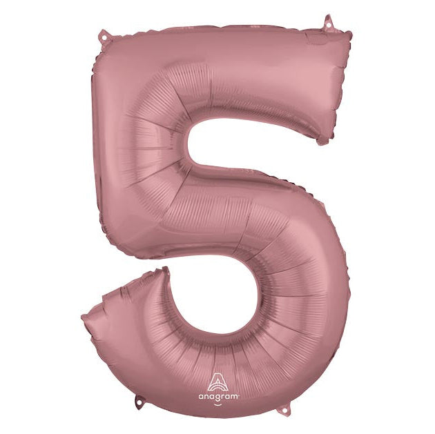 34" Pink Mylar Numbers