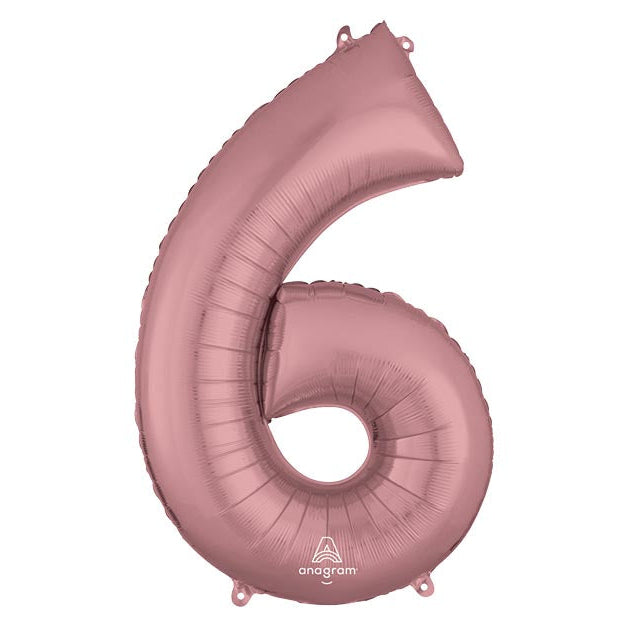 34" Pink Mylar Numbers