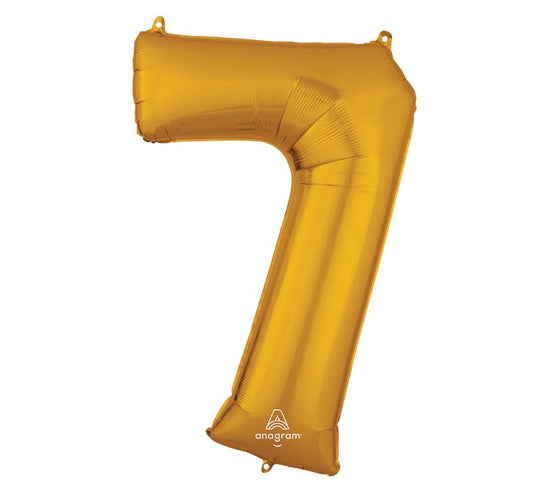 34" Gold Mylar Numbers