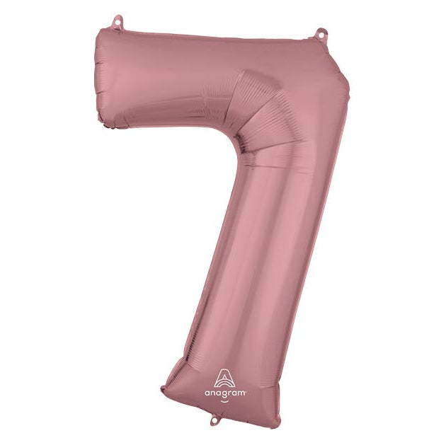 34" Pink Mylar Numbers