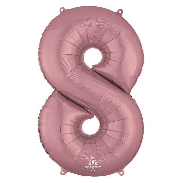 34" Pink Mylar Numbers