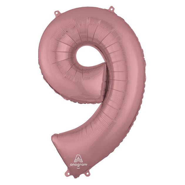 34" Pink Mylar Numbers