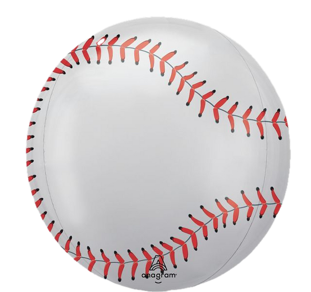 16" Baseball Orb Mylar Balloon