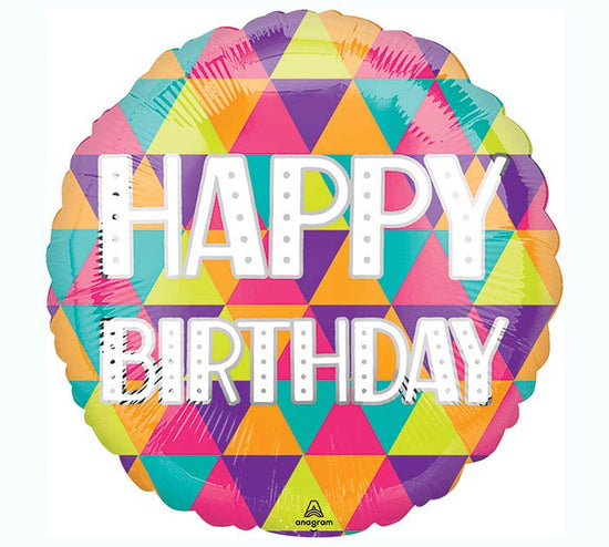 17" Colorful Happy Birthday