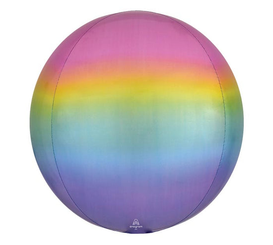 16" Rainbow Ombre Orb