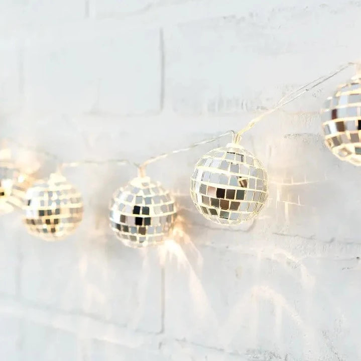 Load image into Gallery viewer, Disco Ball Battery Operated String Lights
