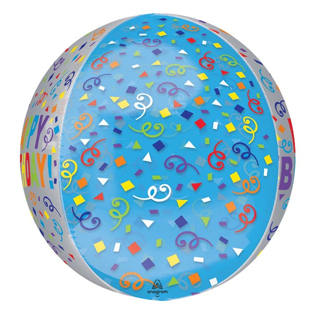 16" Birthday Streamers Orbz