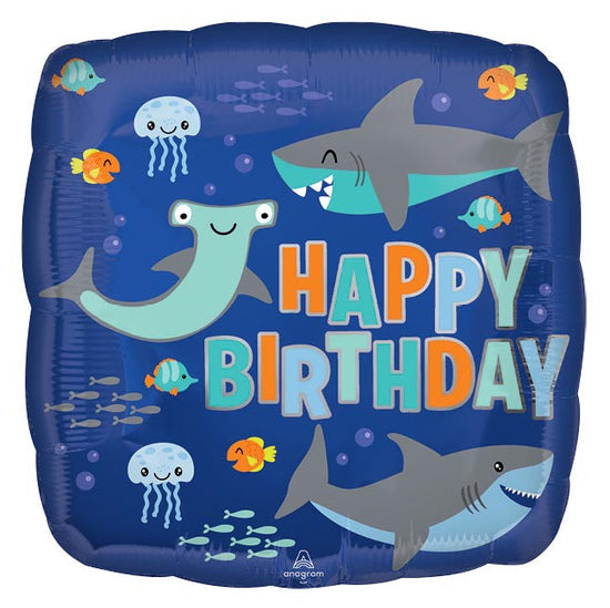 17" Birthday Shark Mylar