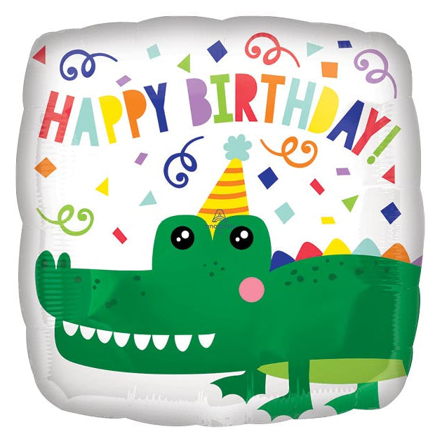 17" Gator Birthday Mylar