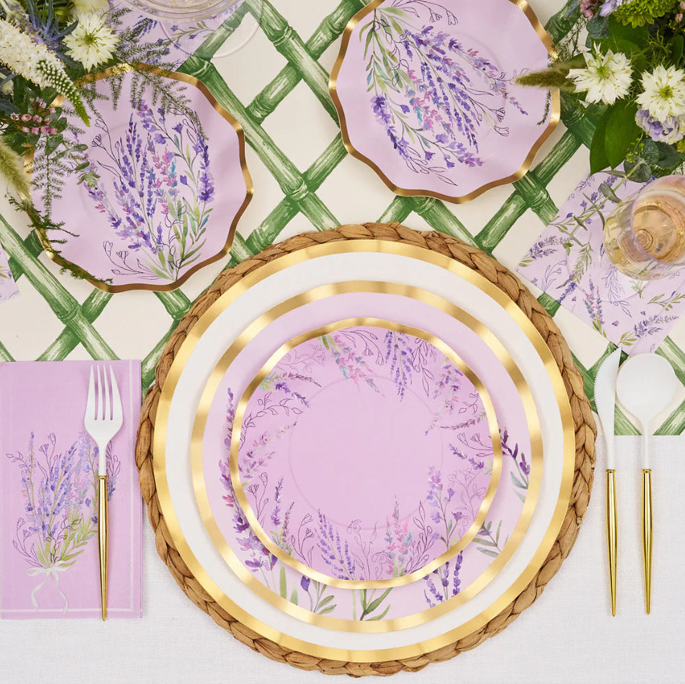 Lavender Fields Wavy Salad Plates