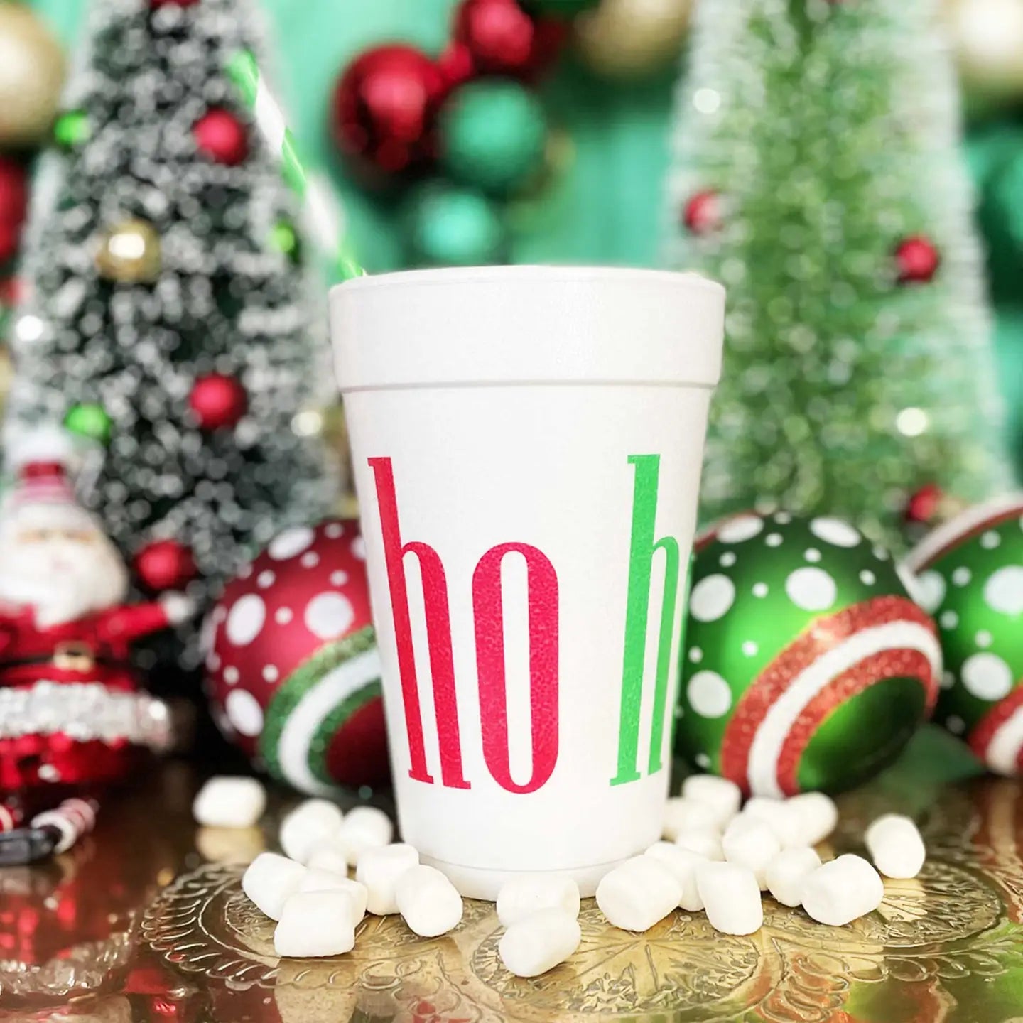 Ho Ho Ho Foam Cups