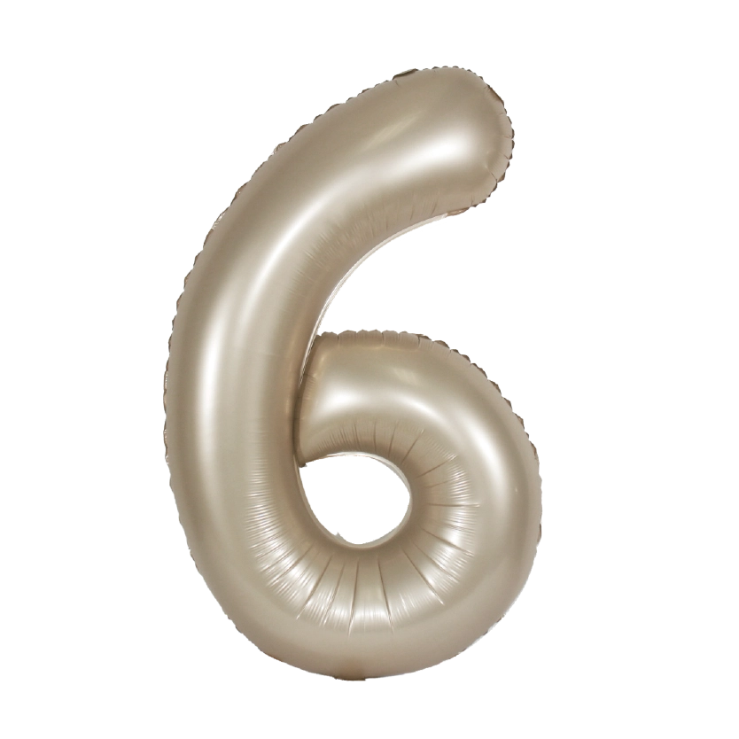 34" Champagne Mylar Numbers