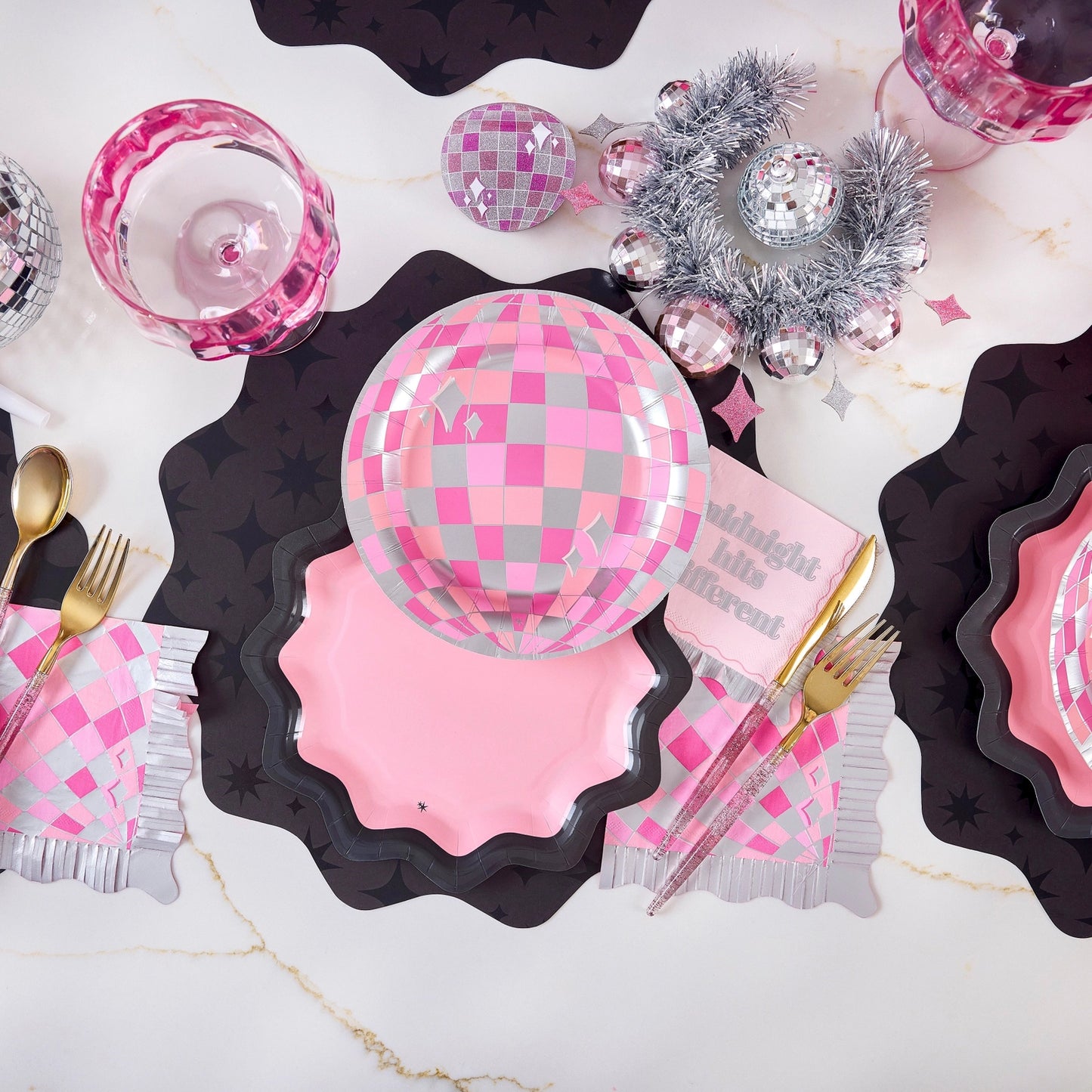 Sparks Fly Black Placemats