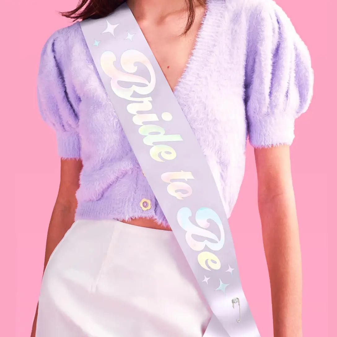 Lavender Bride To Be Sash