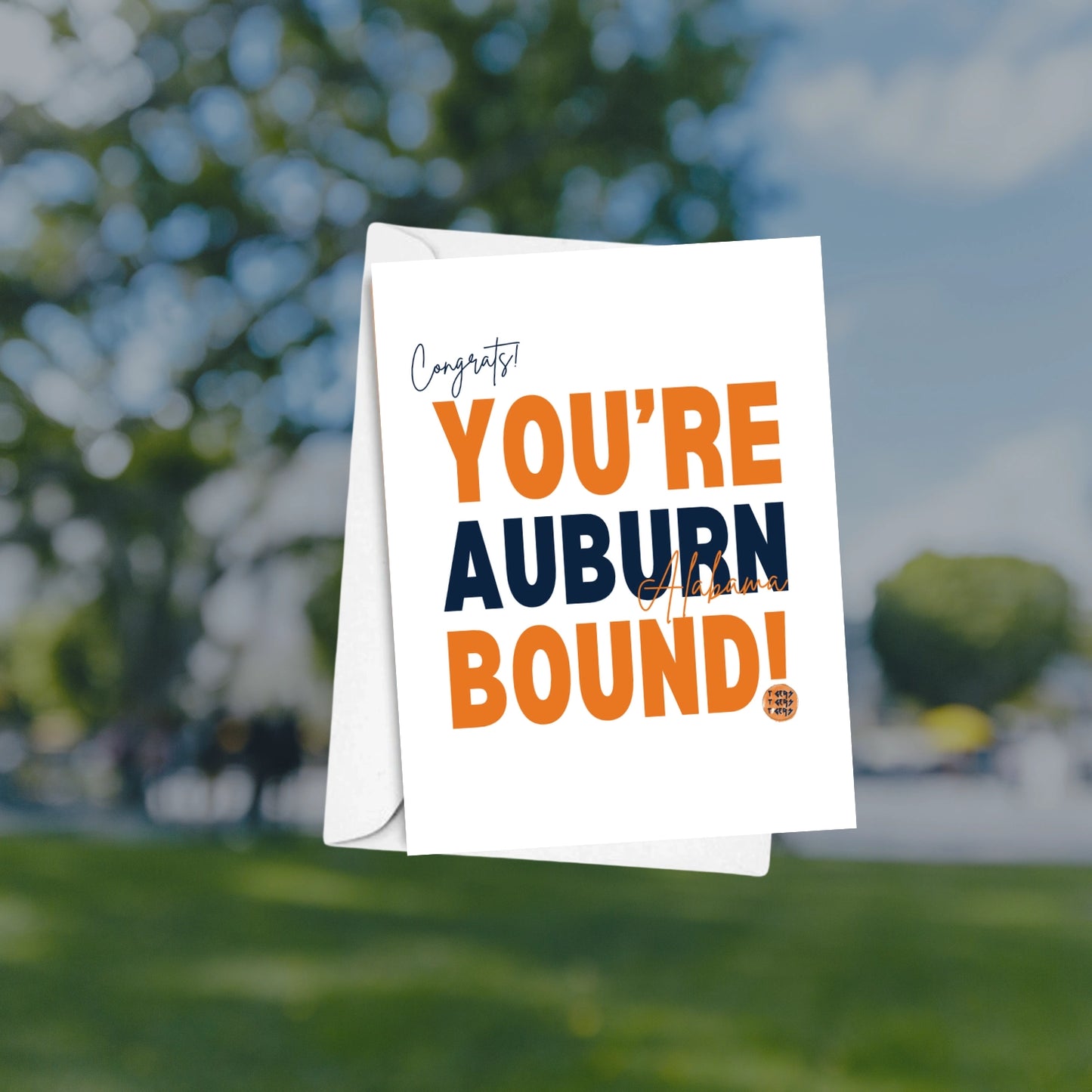 Auburn Bound Greeting Card