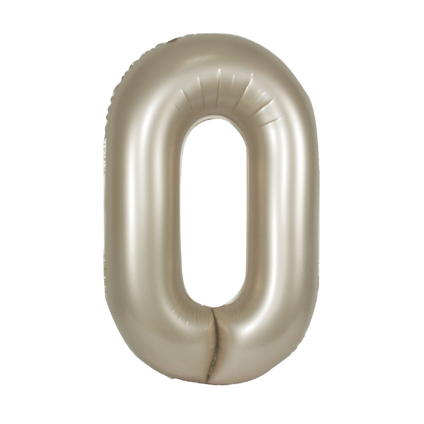 34" Champagne Mylar Numbers