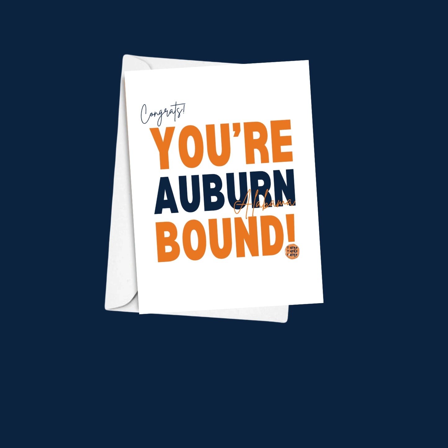 Auburn Bound Greeting Card