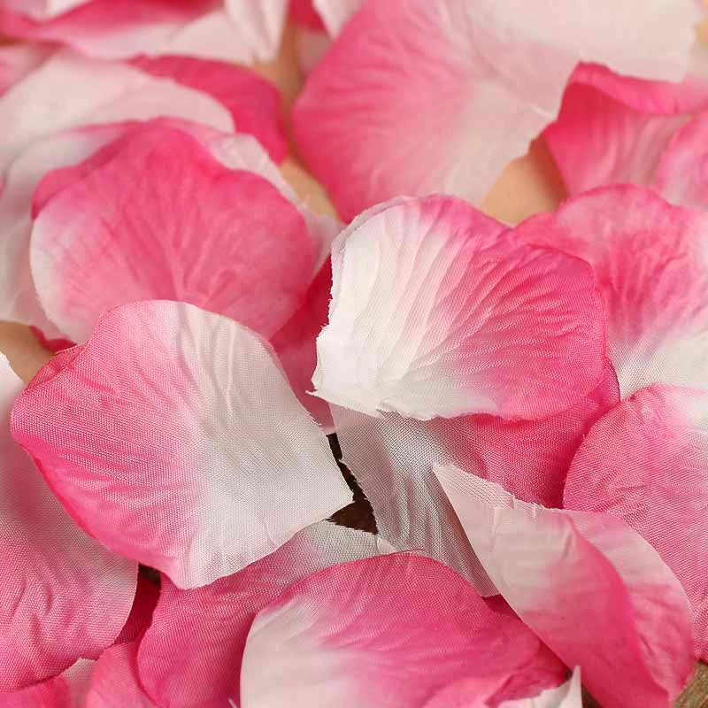 Dark Pink Faux Silk Flower Petals