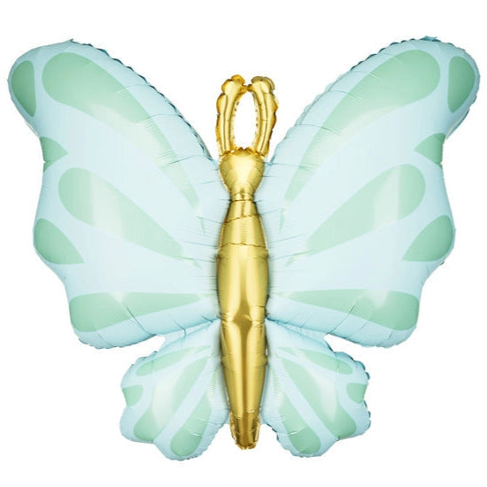 27" Mint Butterfly Mylar