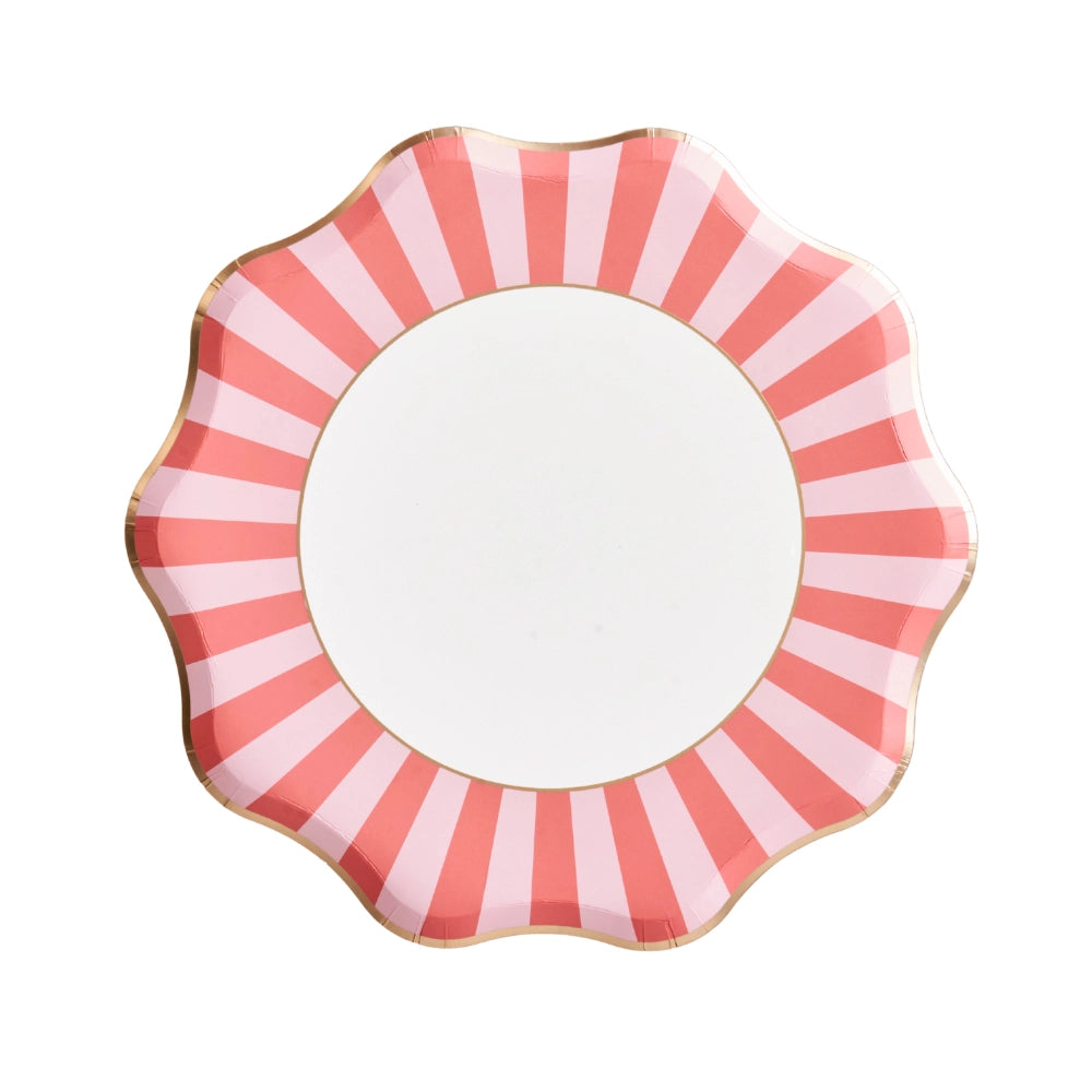 Palm Beach Pink & Green Large Paper Plates