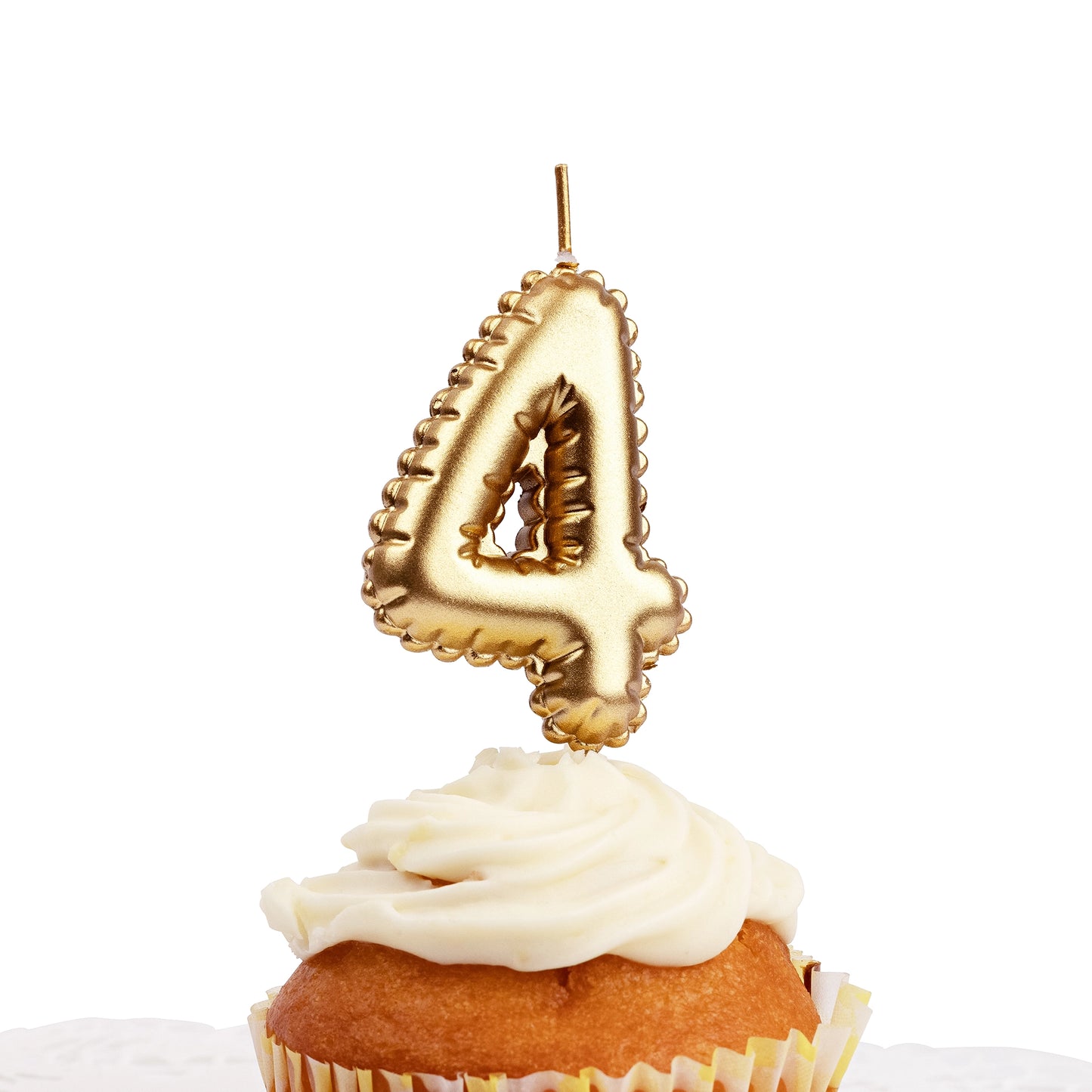 Gold Foil Balloon Number Candles