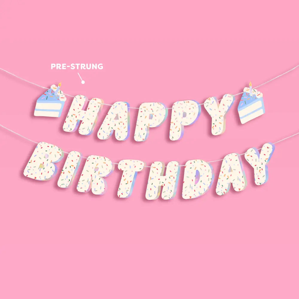 Sprinkles Birthday Banner