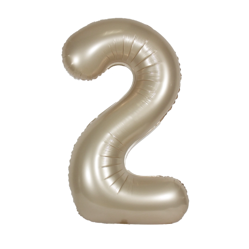 34" Champagne Mylar Numbers