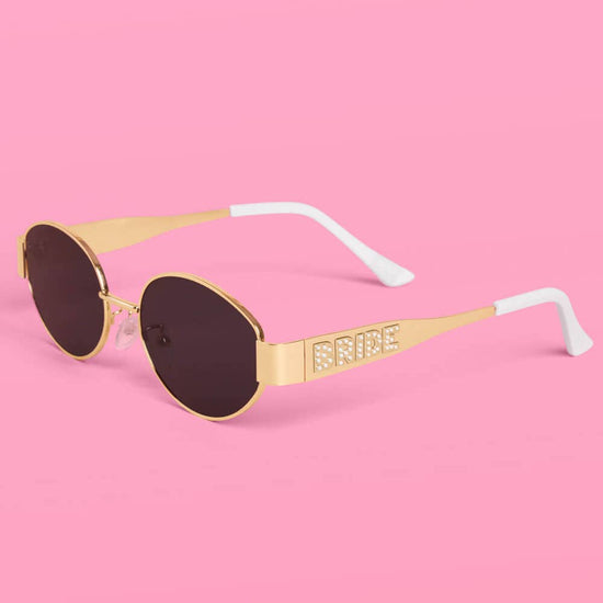 Golden Bride Sunglasses with Pearl Detail