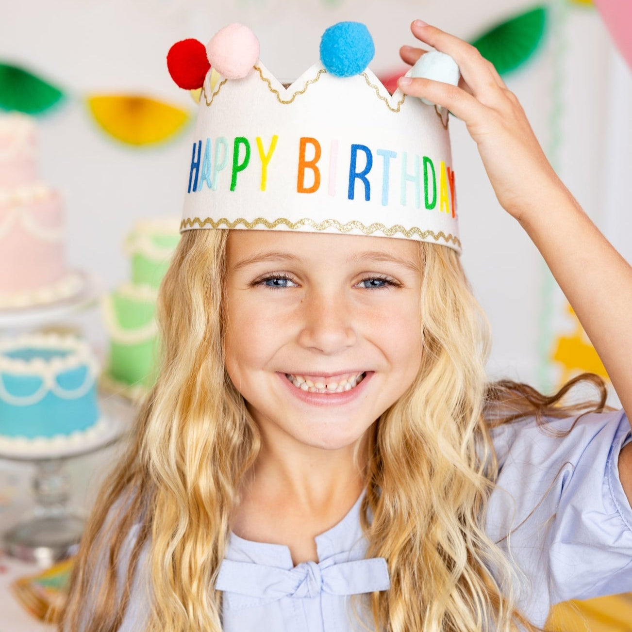 Happy Birthday Felt Crown