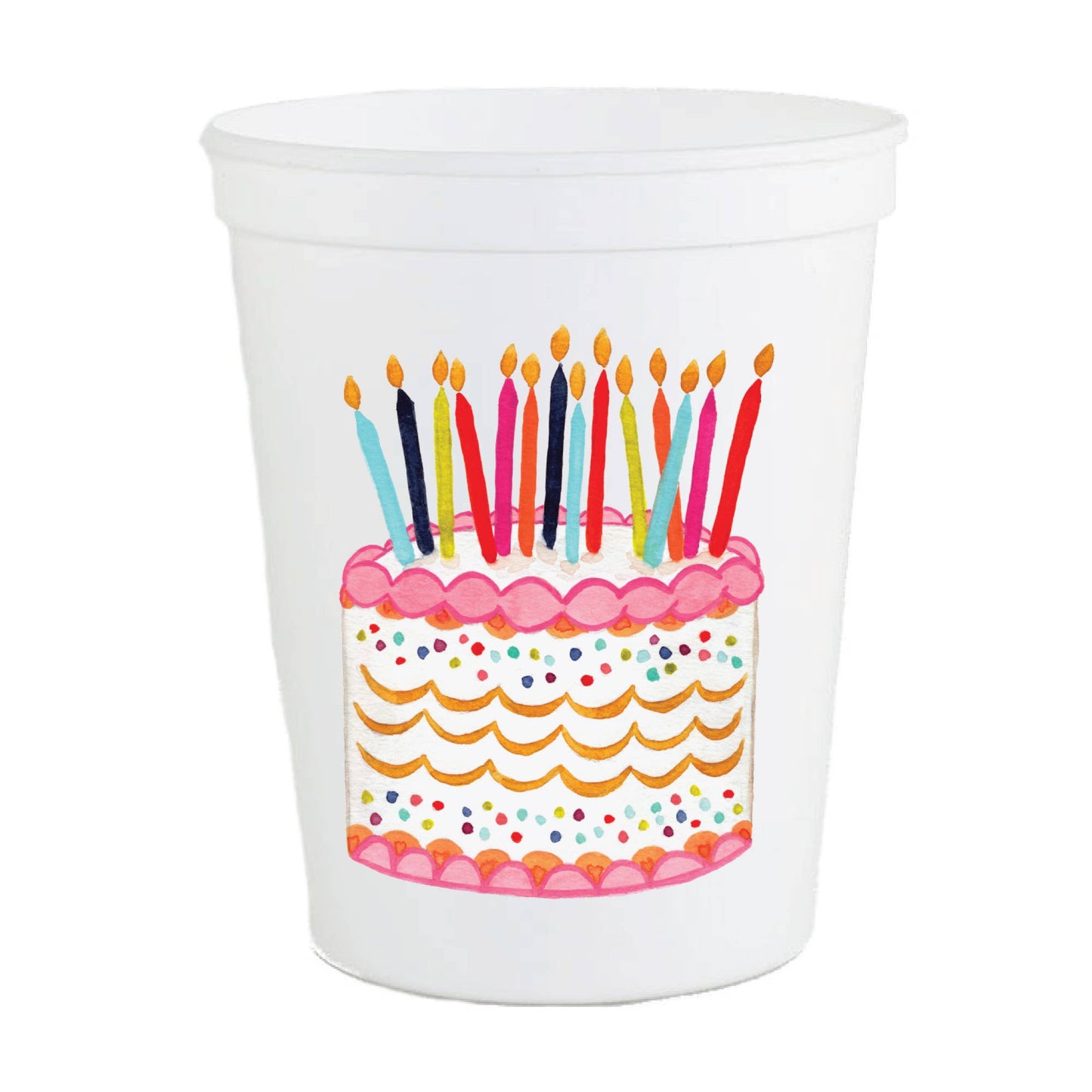 Birthday Cake Stadium Cups