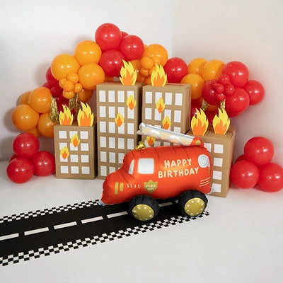 27" Standing Fire Truck Mylar