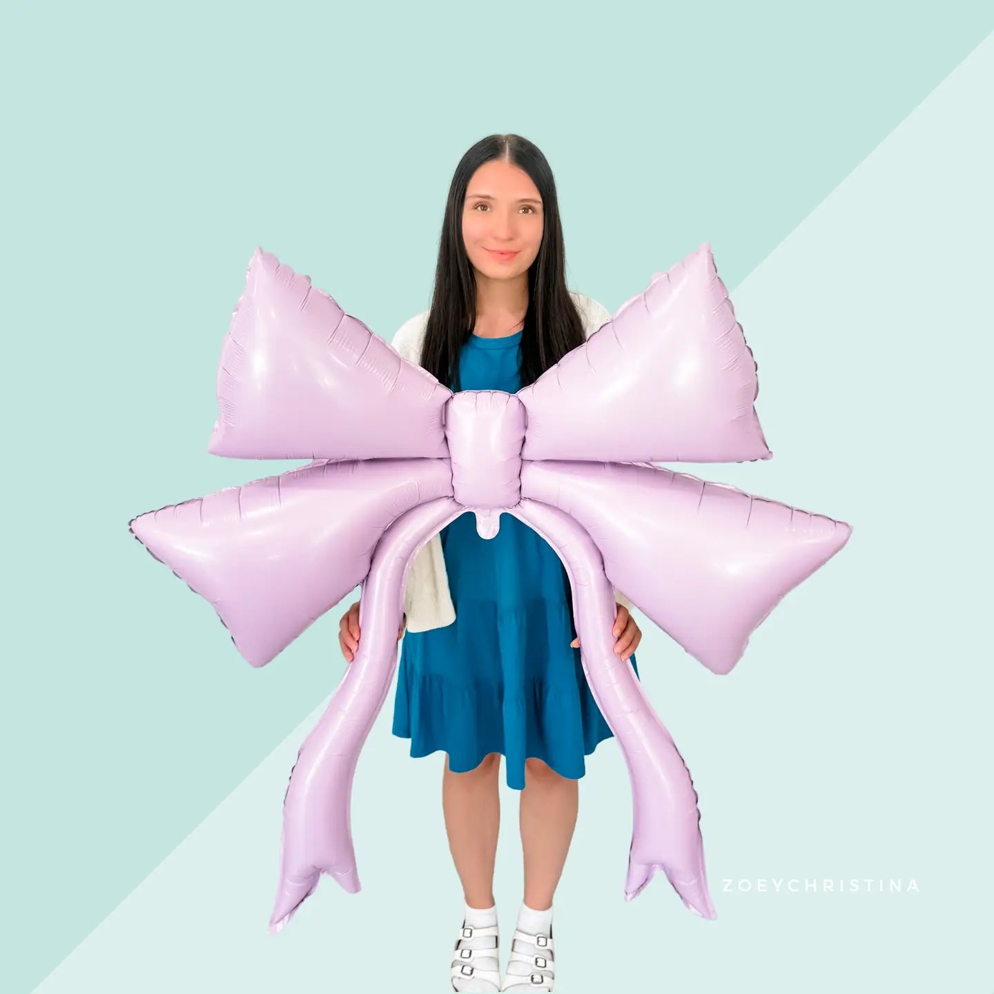 Purple Oversized Bow Mylar