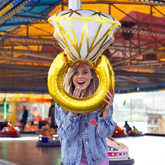 30" Pastel & Gold Ring Mylar
