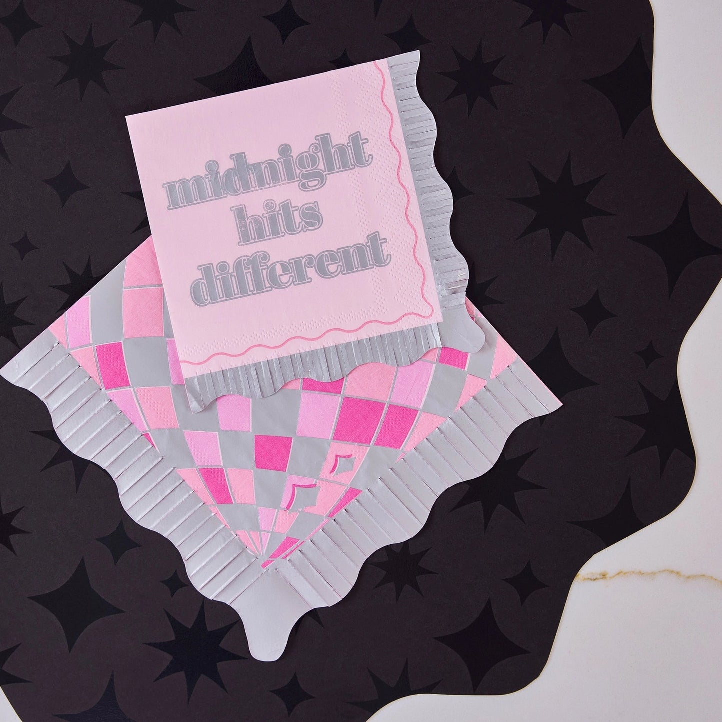 Sparks Fly Black Placemats