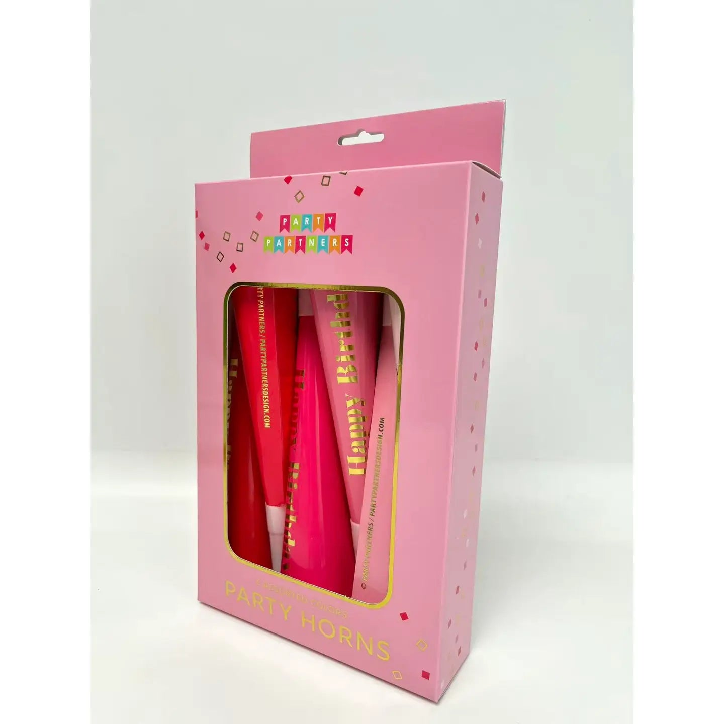 Pink Happy Birthday Tooters