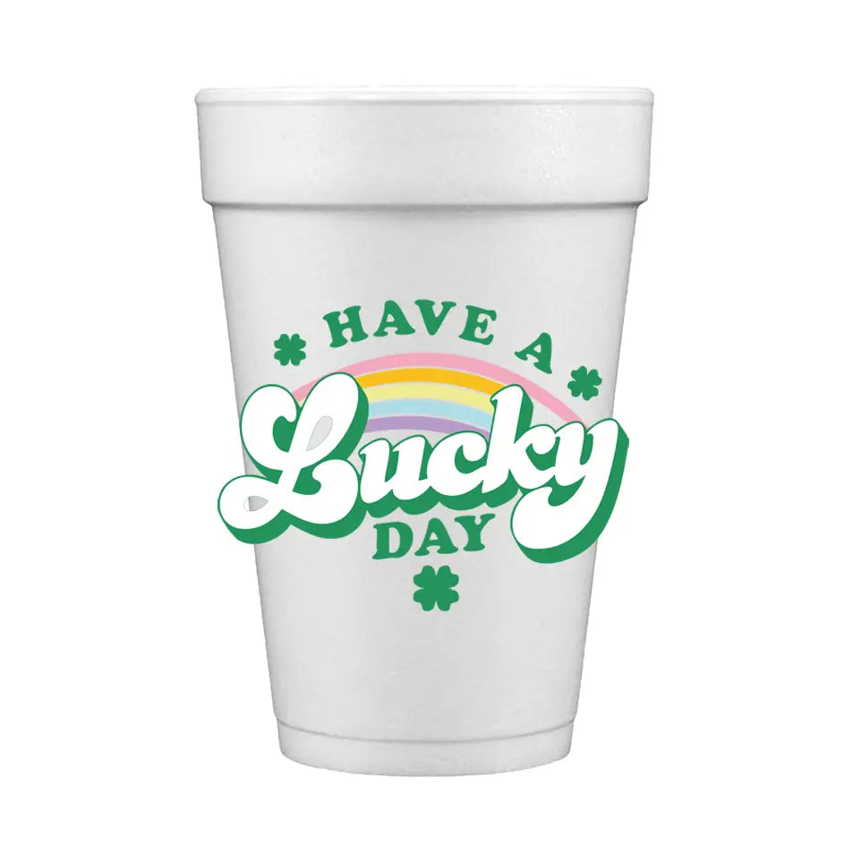 Lucky Day Foam Cups