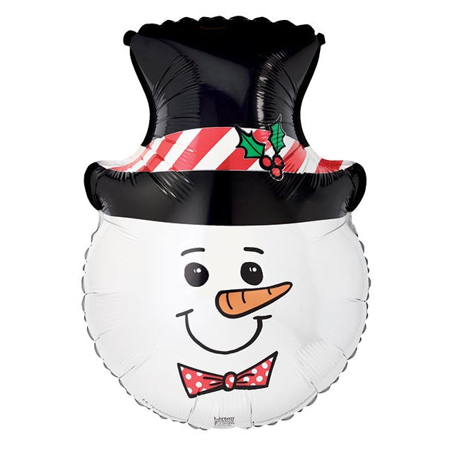 28" Snowman Head Mylar
