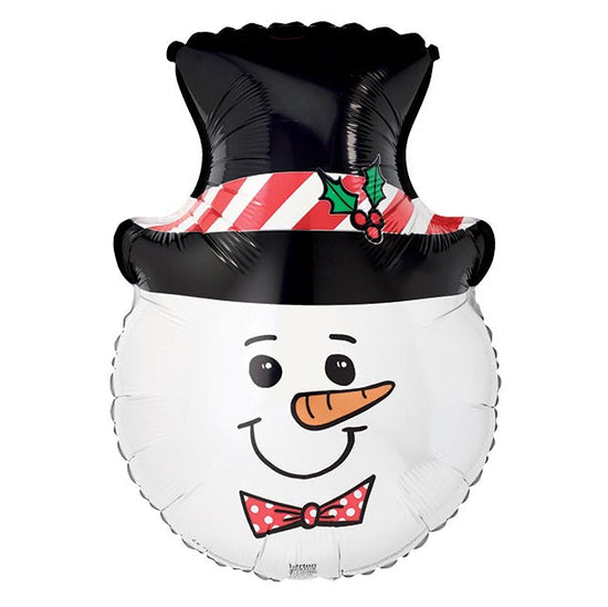 28" Snowman Head Mylar