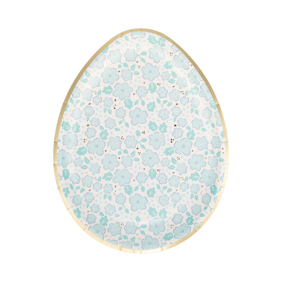 Ditsy Floral Egg Paper Plate Set